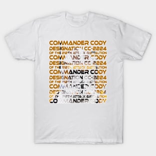 CC-2224 COMMANDER CODY LEADER OF THE 212th ATTACK BATTALION (LIGHT COLORS) T-Shirt